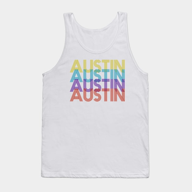 Austin Retro Tank Top by djhyman